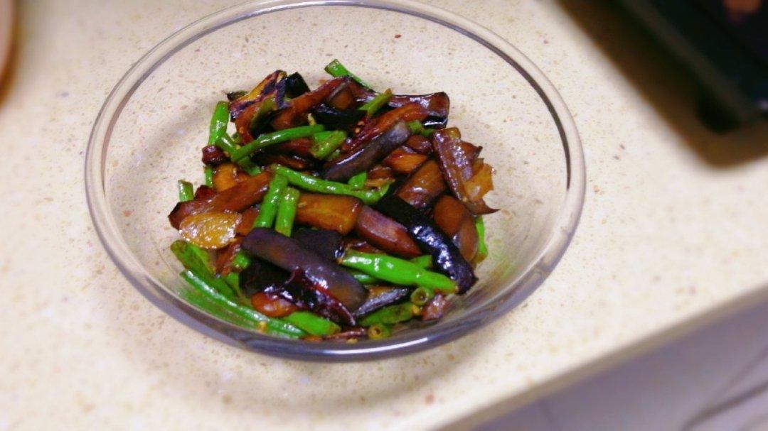 茄子炒豆角（改良版 健康少油）