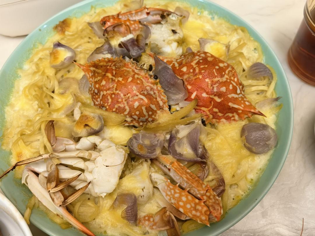 芝士奶油焗龙虾伊面