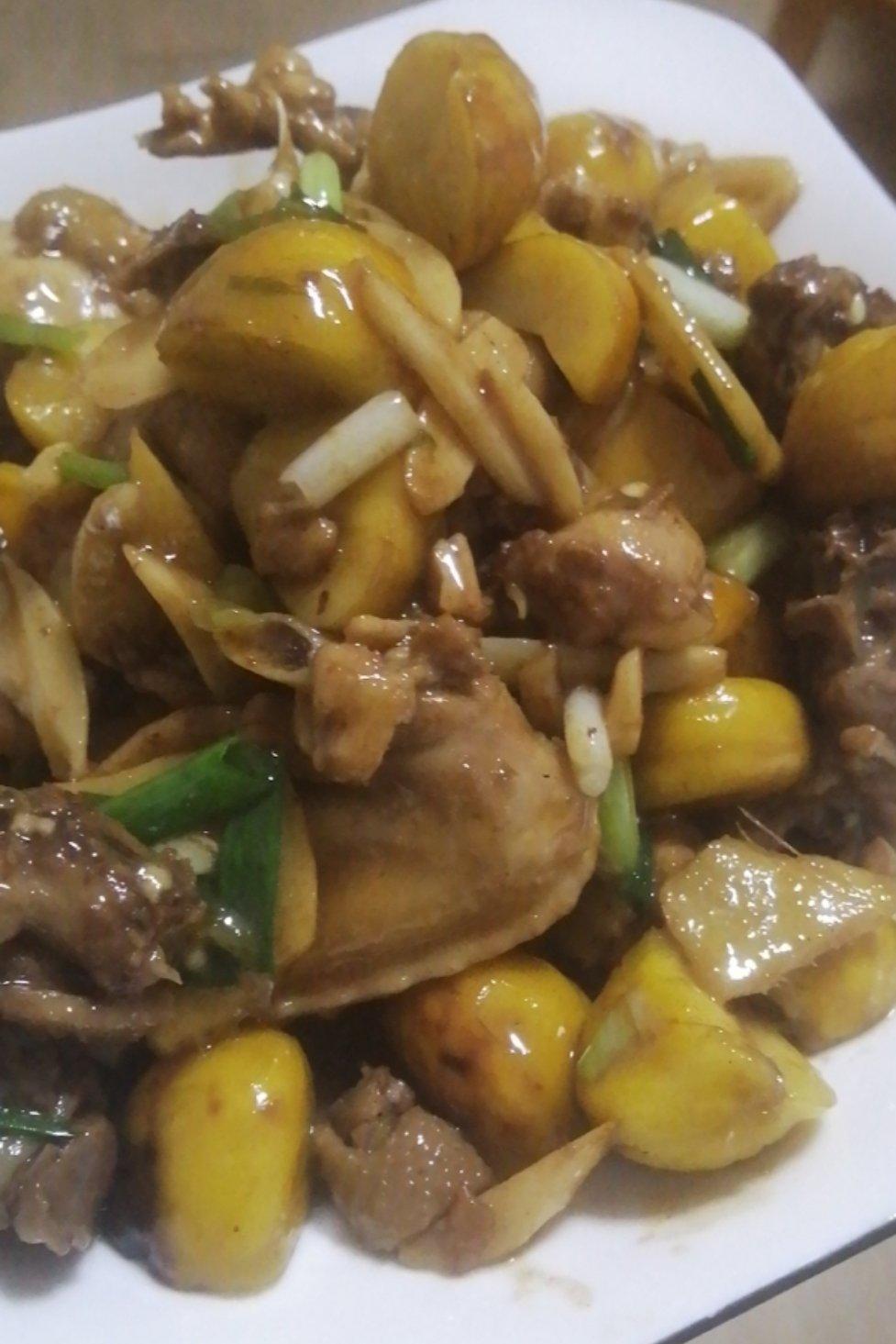 板栗烧鸡家常简单版！