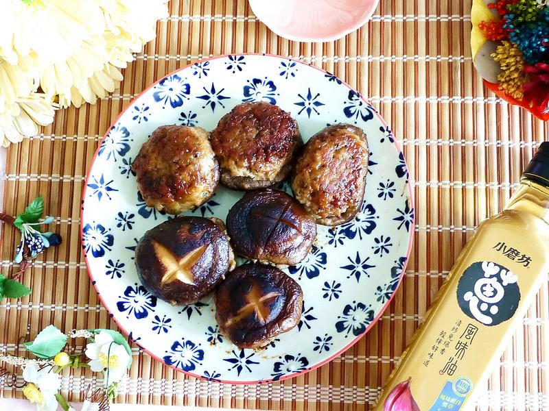 香菇镶肉盒的做法