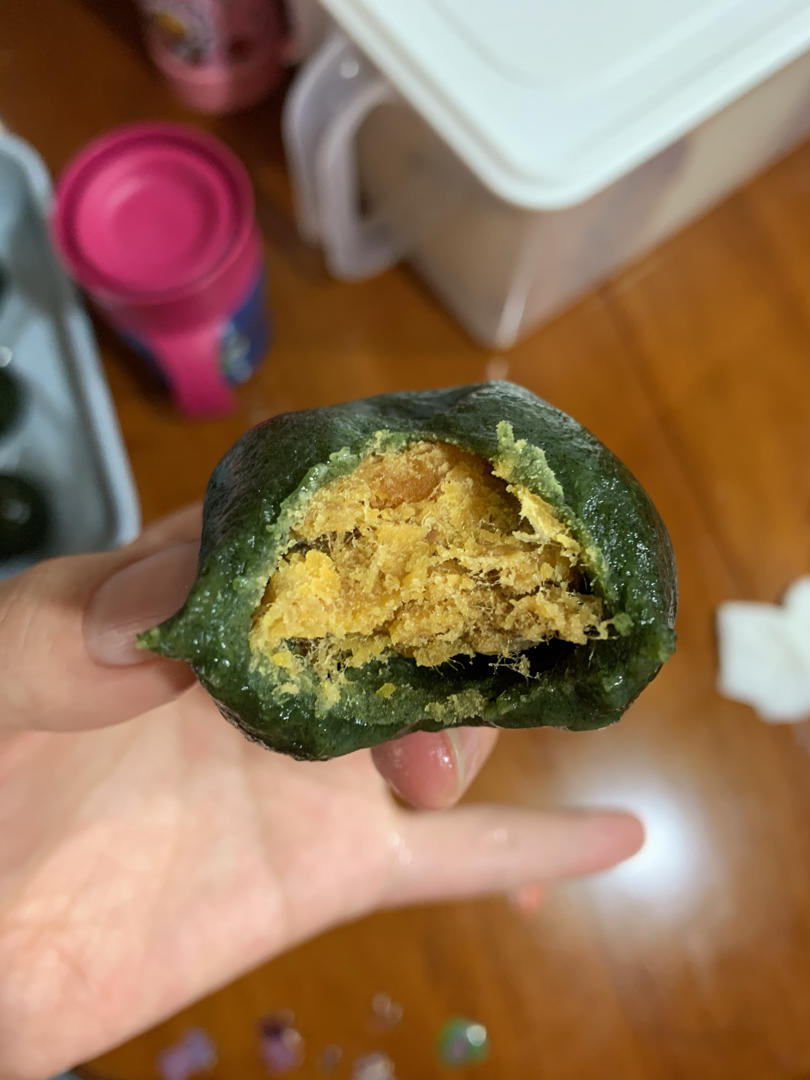 《Tinrry+》咸蛋黄肉松青团+红豆沙青团