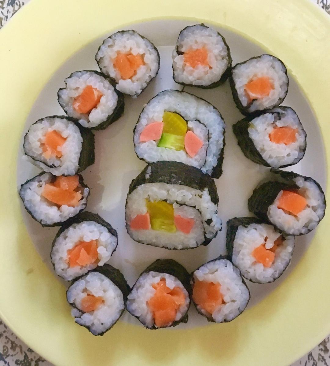 怎样做寿司卷（细卷）