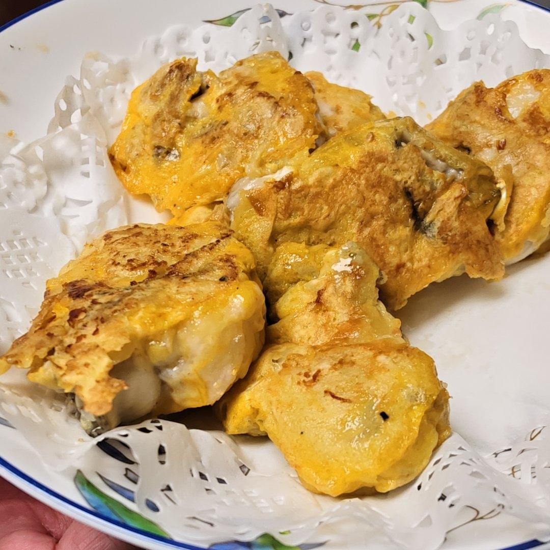 蛋煎海蛎子（快手菜）