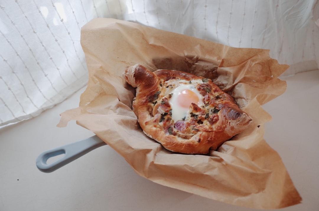 拉丝奶酪蛋蛋面包船【格鲁吉亚khachapuri】