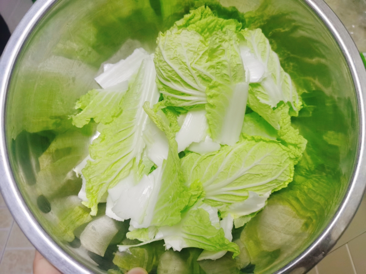 减脂期晚餐——【白菜虾滑豆腐汤】的做法 步骤1