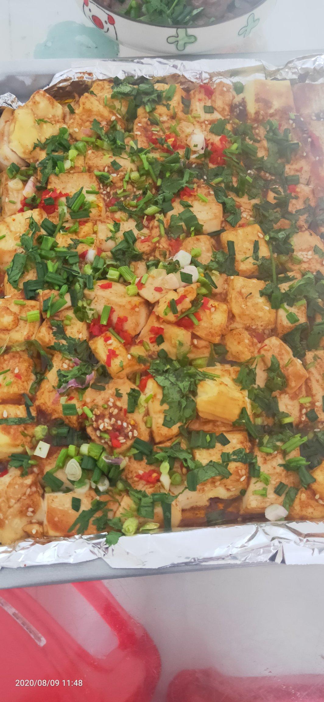 香辣孜然烤豆腐（烤箱版）