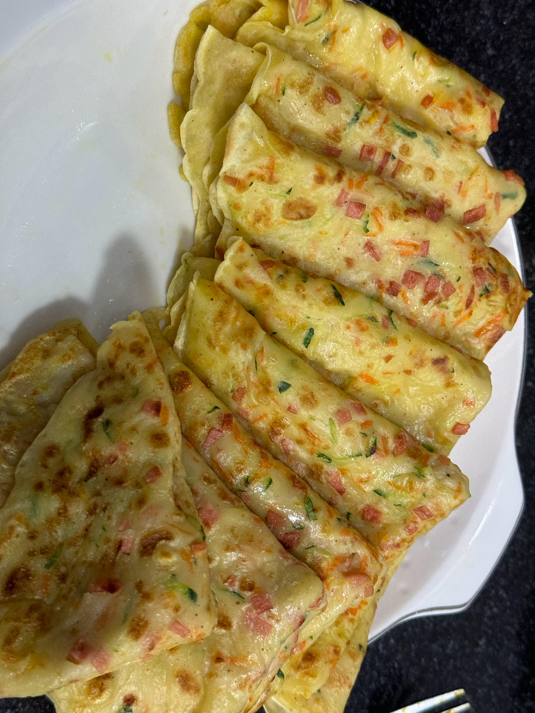 简单快手蔬菜鸡蛋煎饼