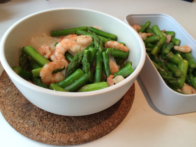 芦笋炒虾仁