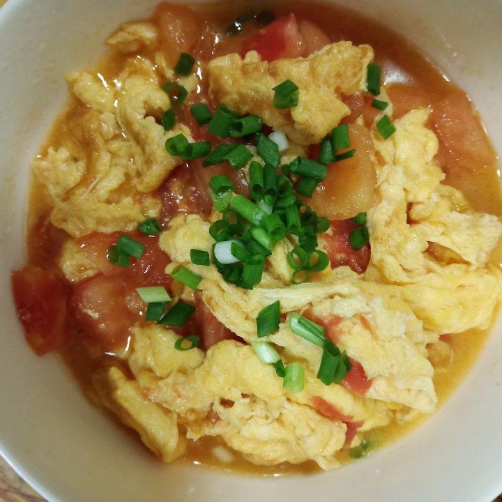 番茄炒鸡蛋（超浓的番茄味）