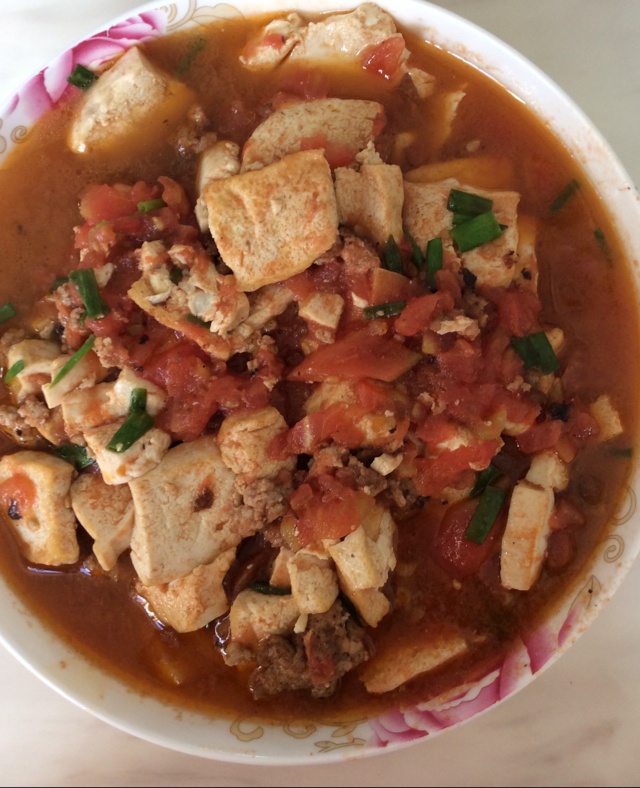 番茄肉末豆腐
