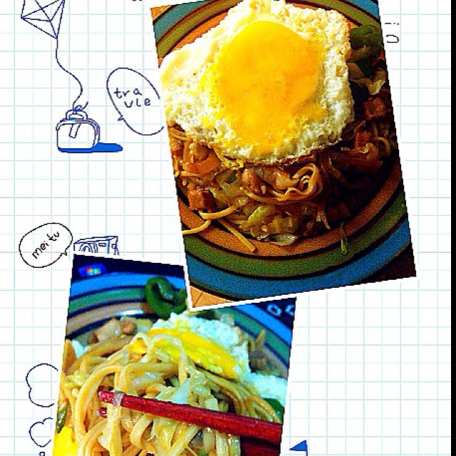 （深夜食堂）日式酱油炒面