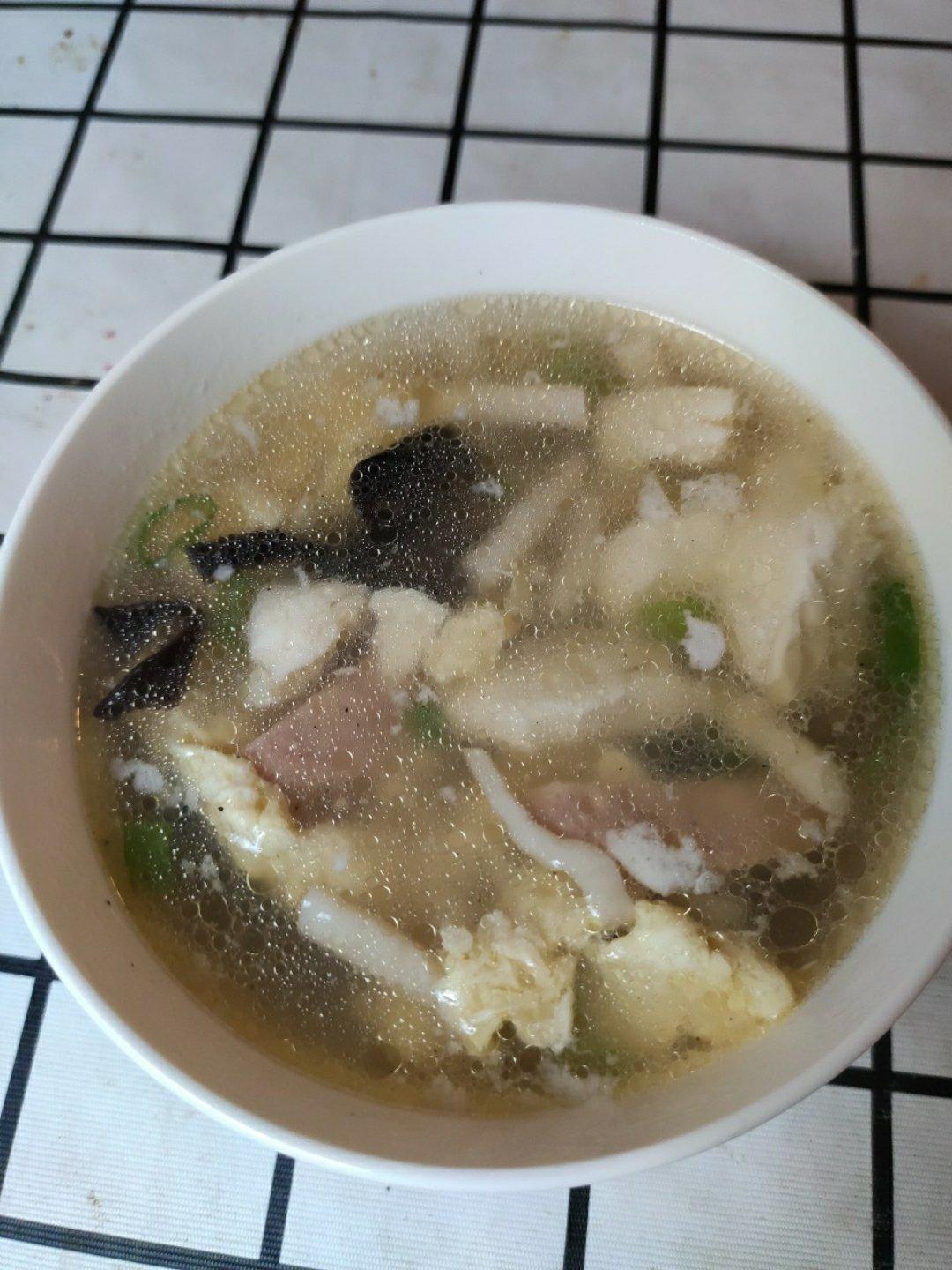 低卡减脂汤🔥菌菇豆腐鸡蛋汤❗️