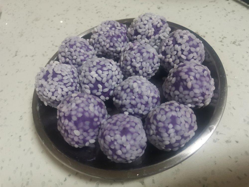 糯米紫薯丸子
