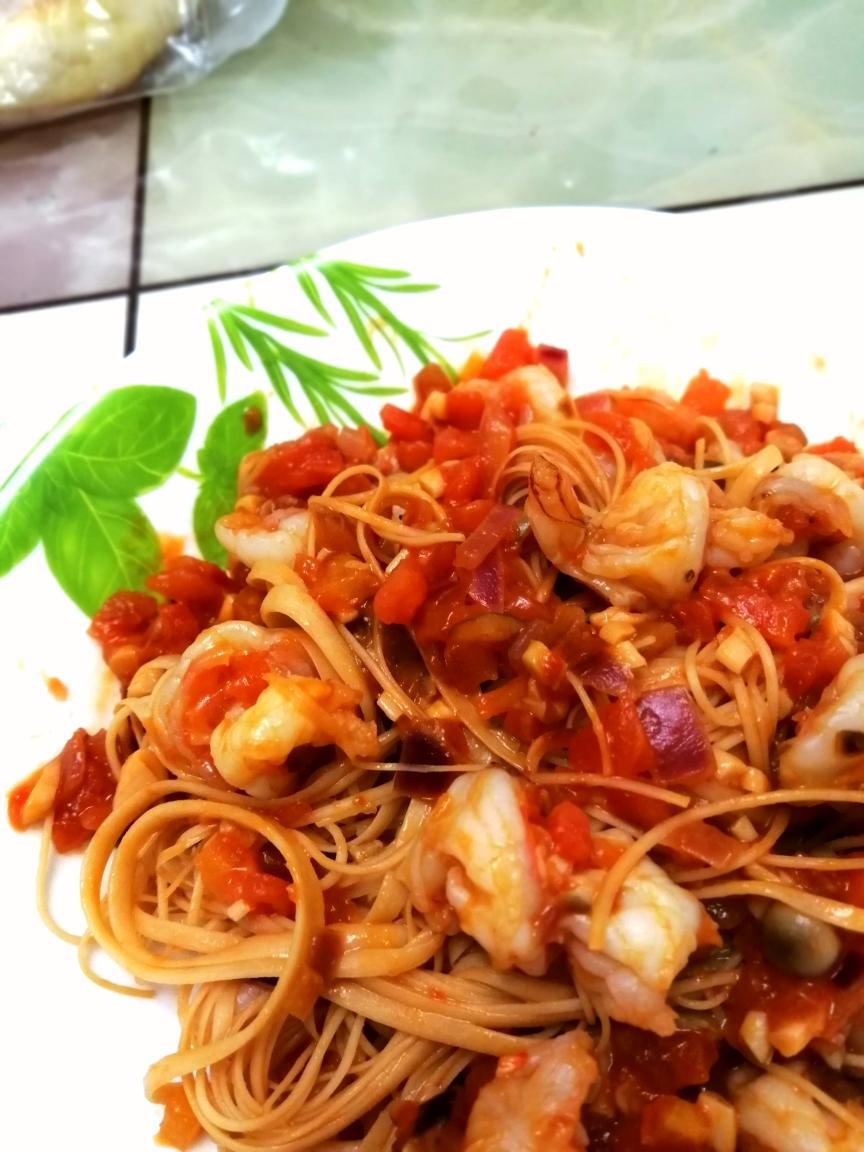 番茄海鲜面