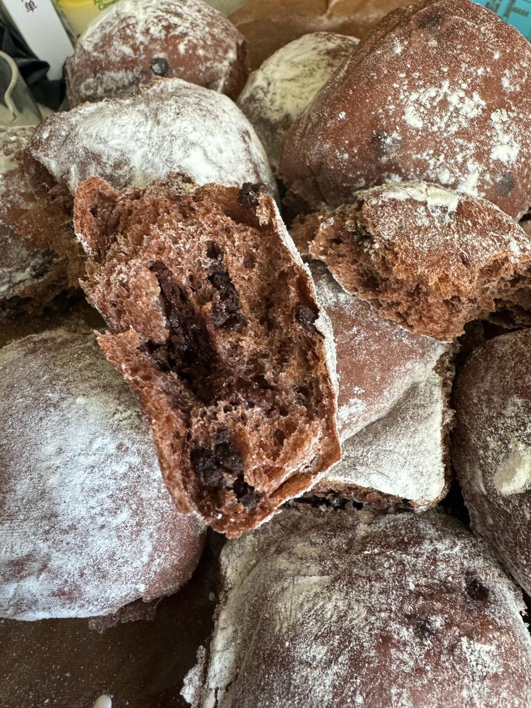 双重巧克力爆浆小餐包