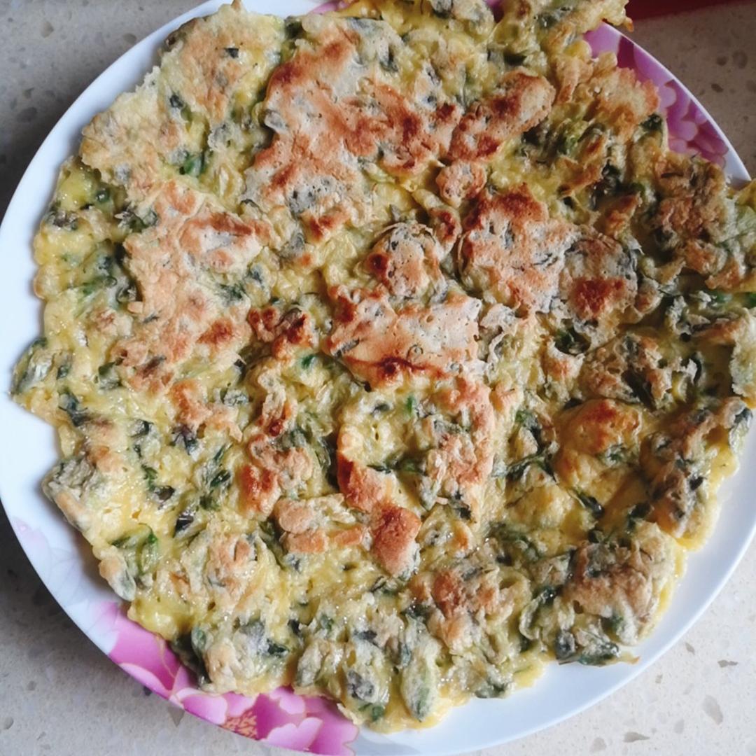 槐花鸡蛋饼