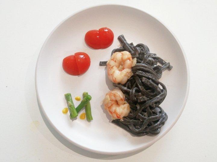 伪奶油蘑菇海鲜面（低脂牛奶版）