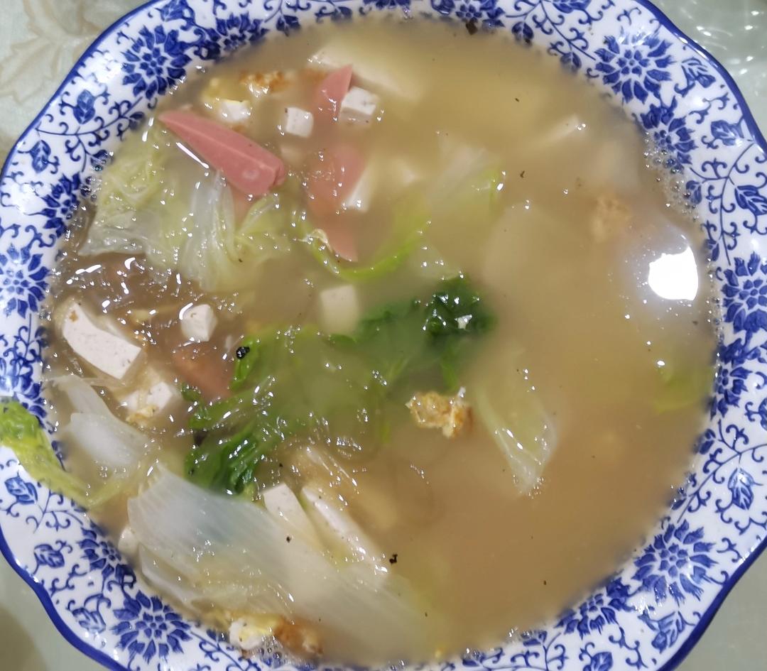 白菜豆腐汤☜超简单