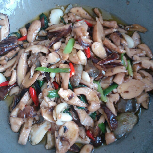 素炒香菇