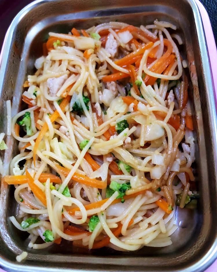 肉丝包菜炒面（学会能去开店）