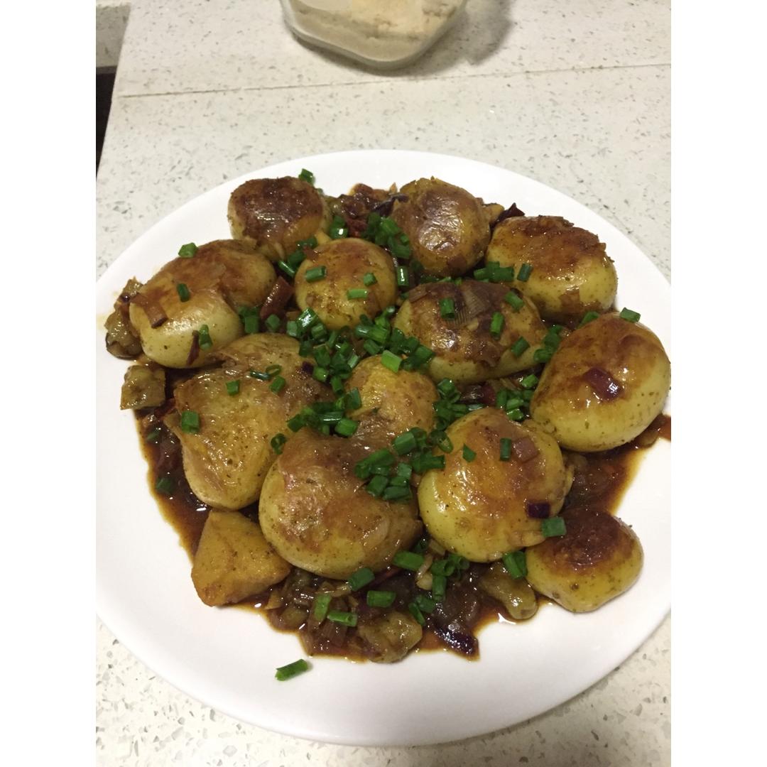 孜然香辣煎小土豆