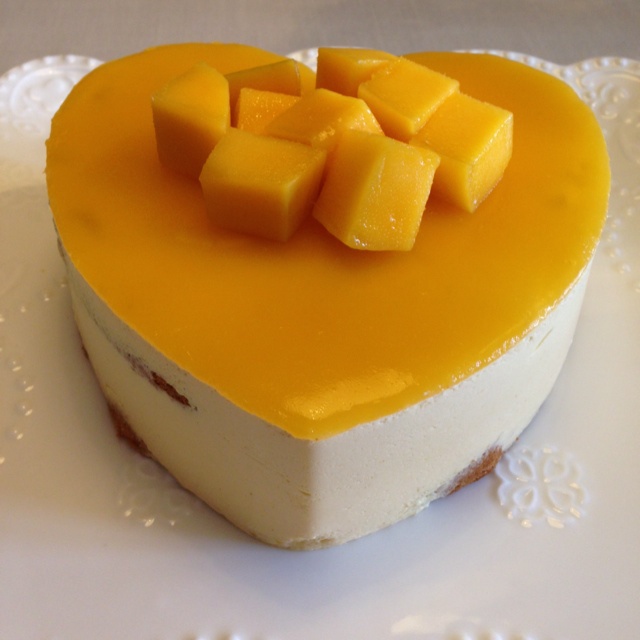 料超足的芒果慕斯蛋糕