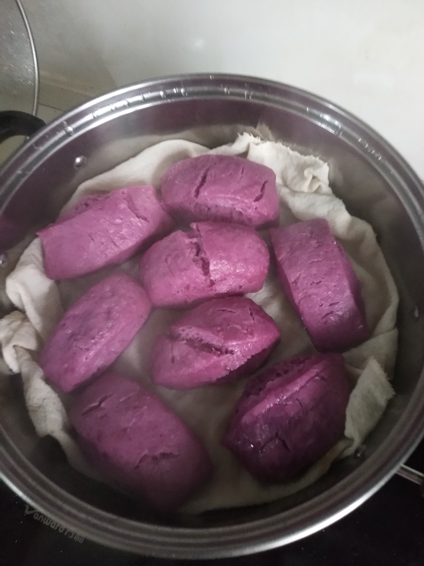 紫薯牛奶馒头