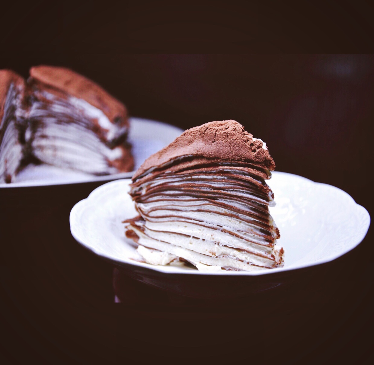 巧克力千层可丽饼