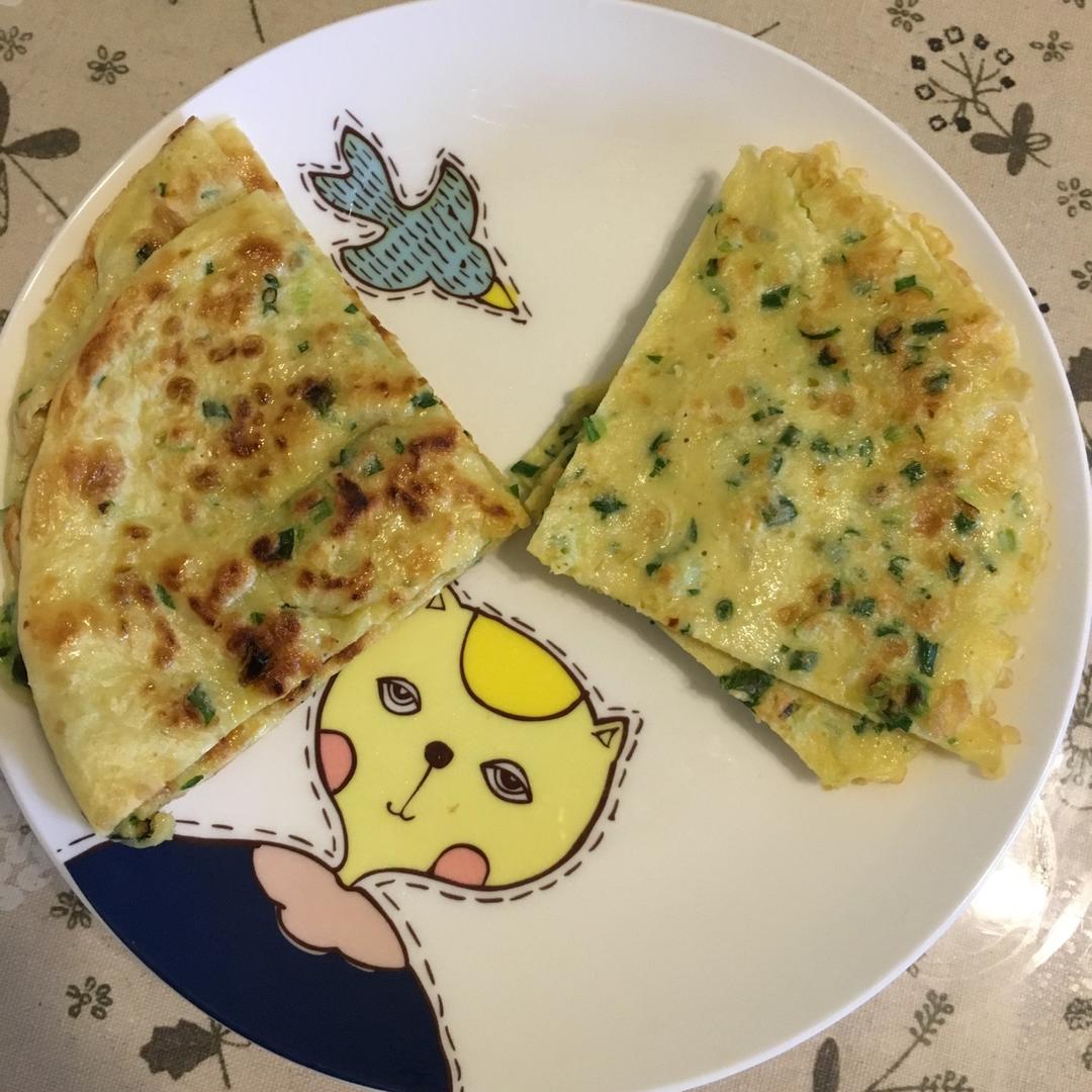 快手鸡蛋饼～～十分钟早餐！