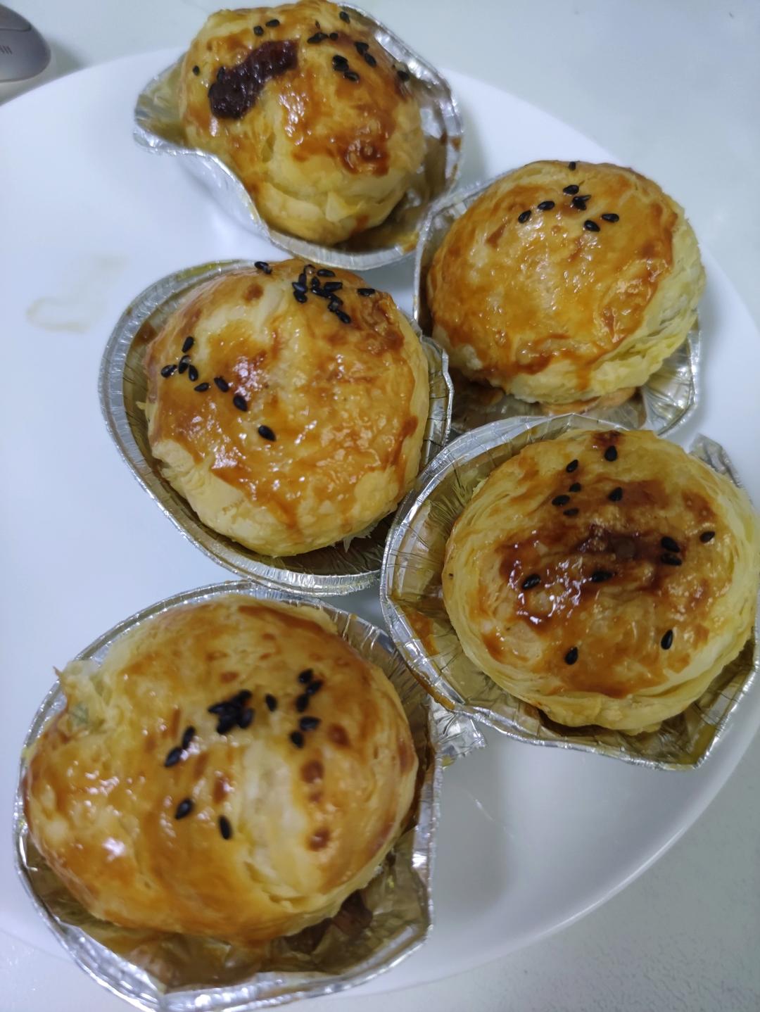 有空气炸锅就能做的小点心「酥皮汤圆」蛋挞皮与汤圆的完美结合👍👍👍