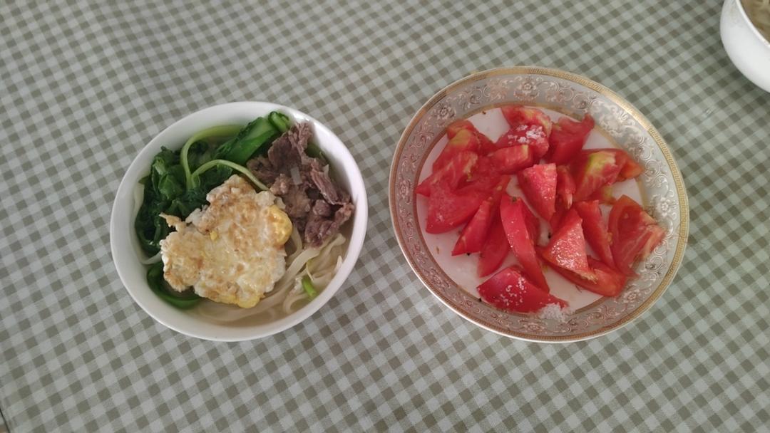 鸡蛋牛肉青菜面～简单快手，保障一天营养