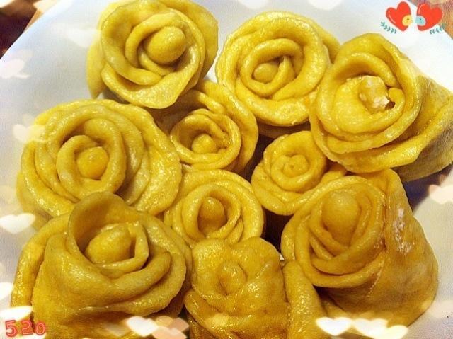 番薯黄玫瑰馒头的做法
