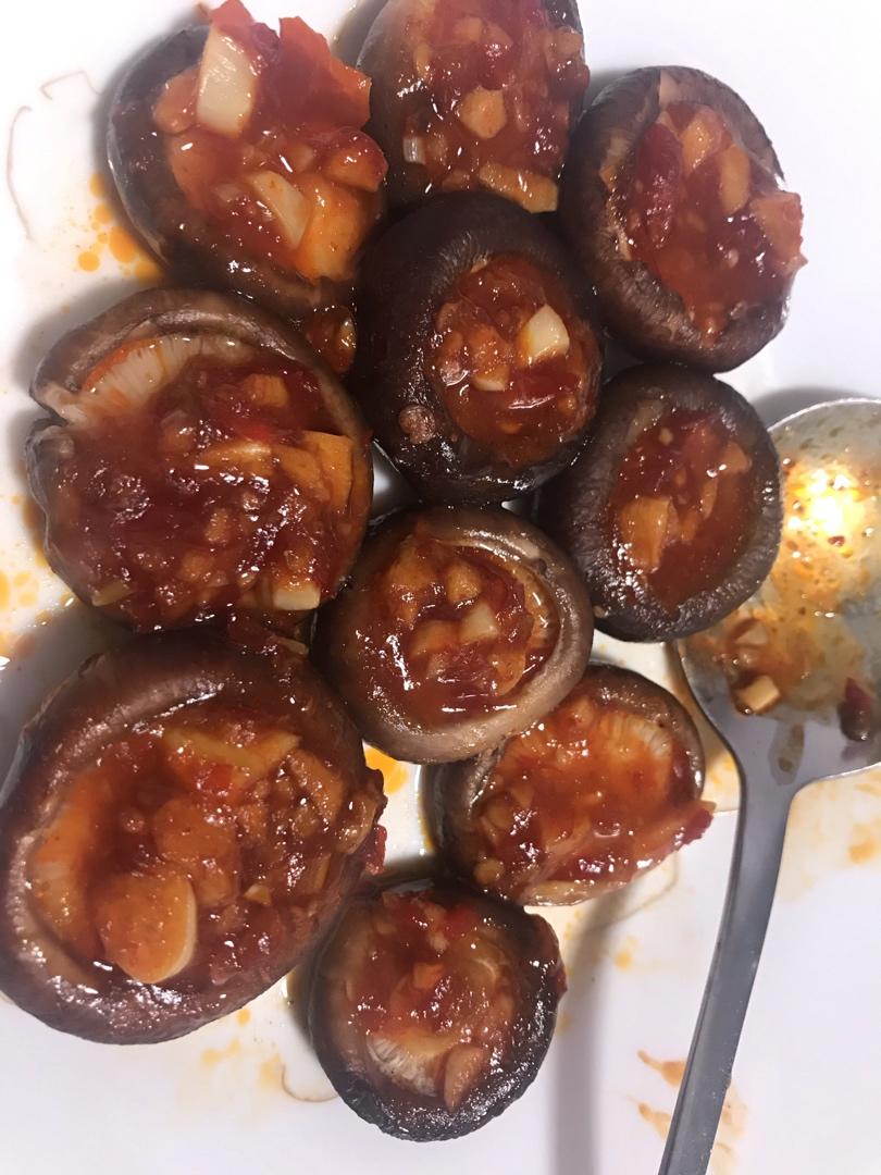 蒜蓉孜然烤香菇