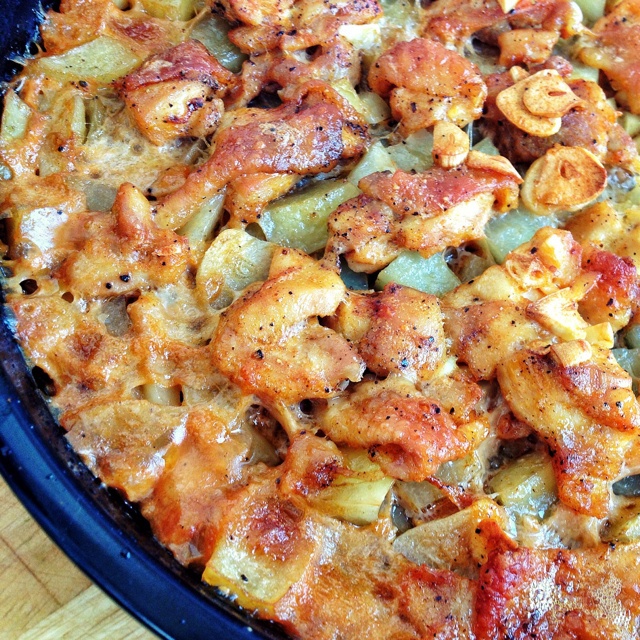 新奥尔良烤鸡腿土豆