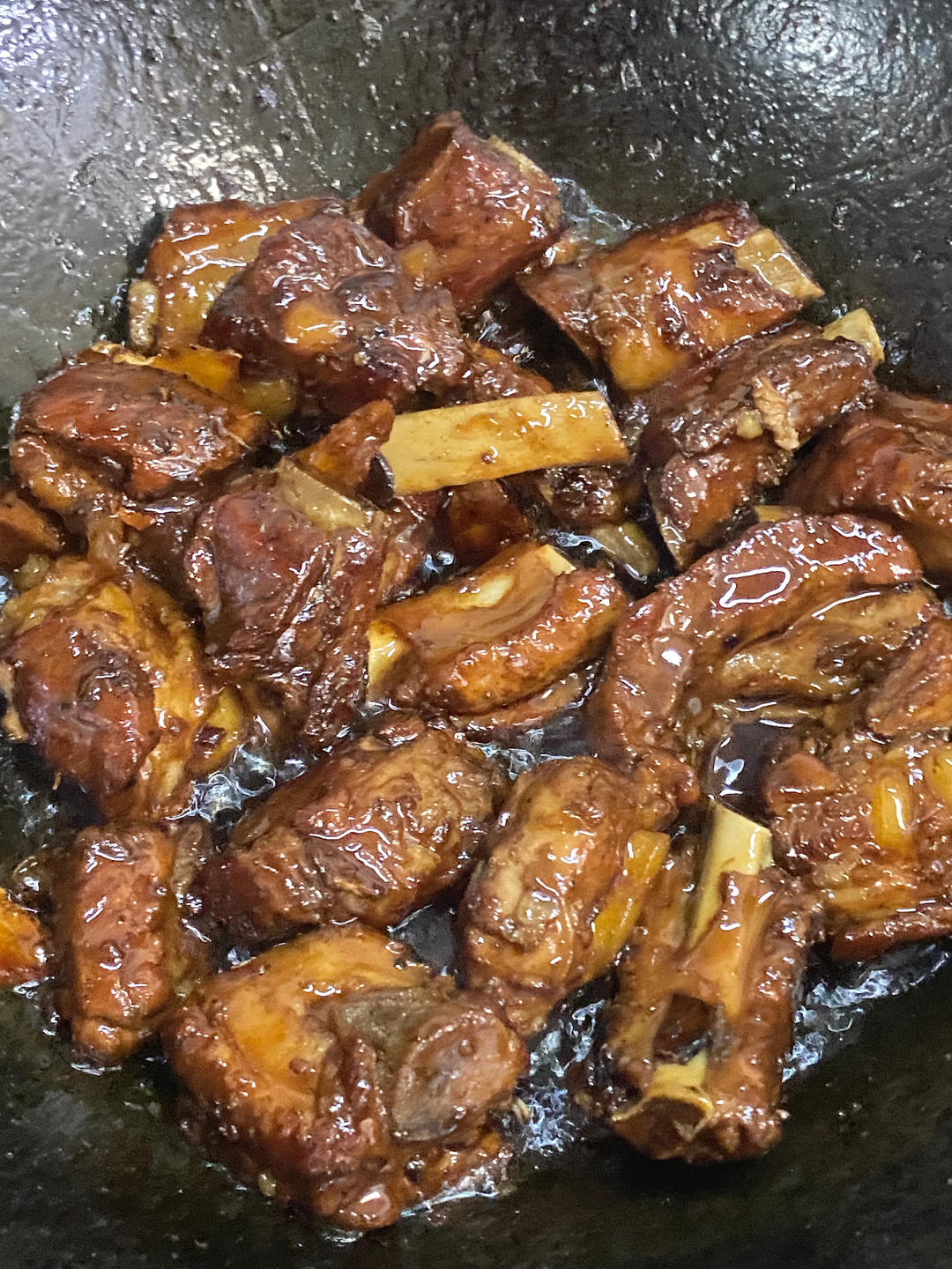 不加酱油 只加白糖和陈醋的超绝糖醋排骨1:3