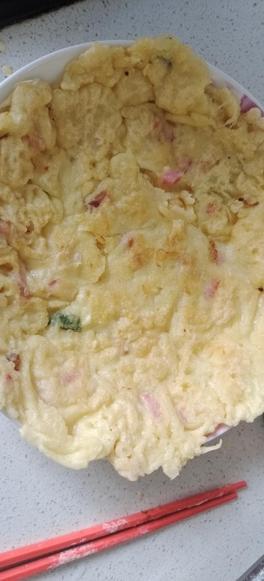 胡萝卜葱花鸡蛋饼