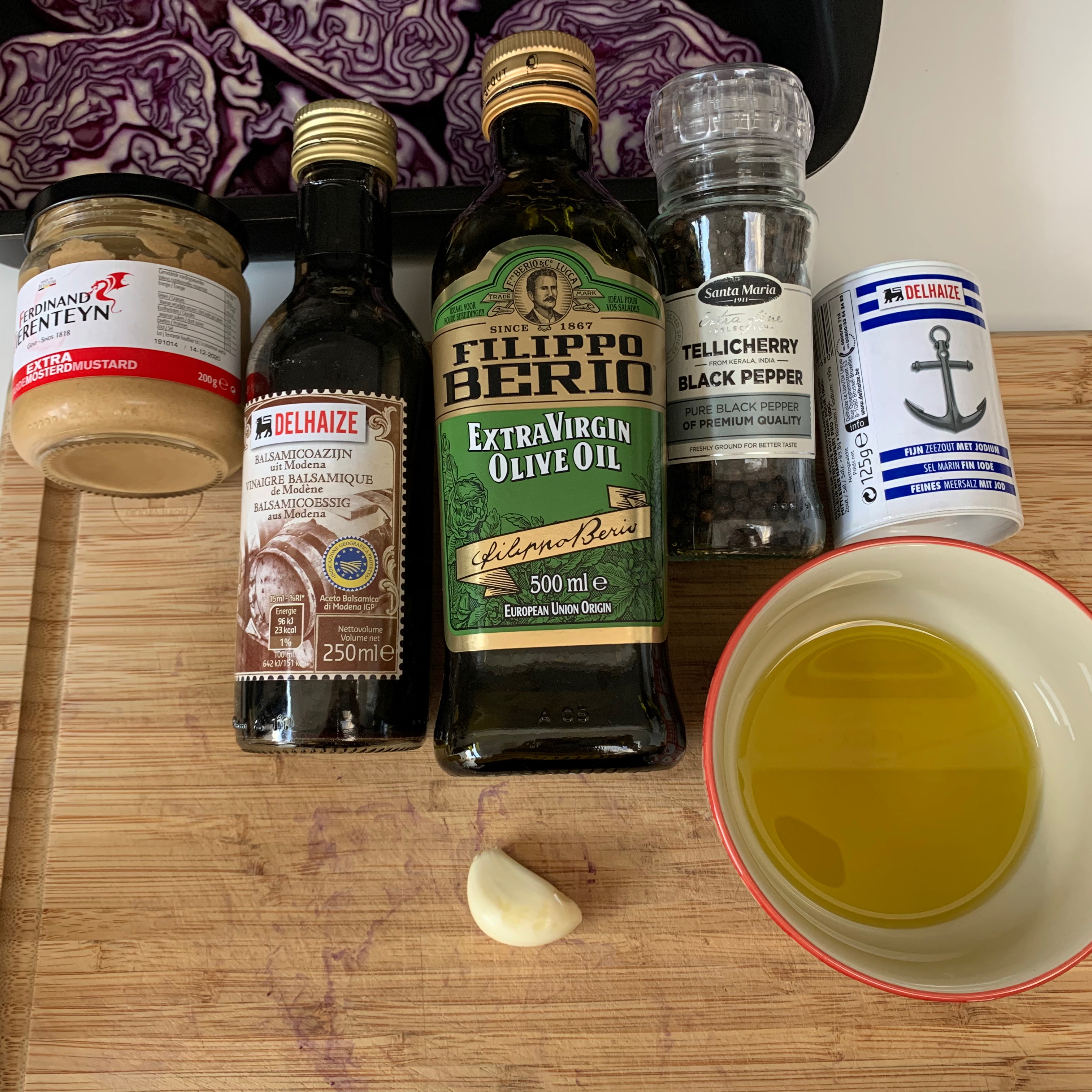 橄榄油香醋烤紫甘蓝的做法 步骤2
