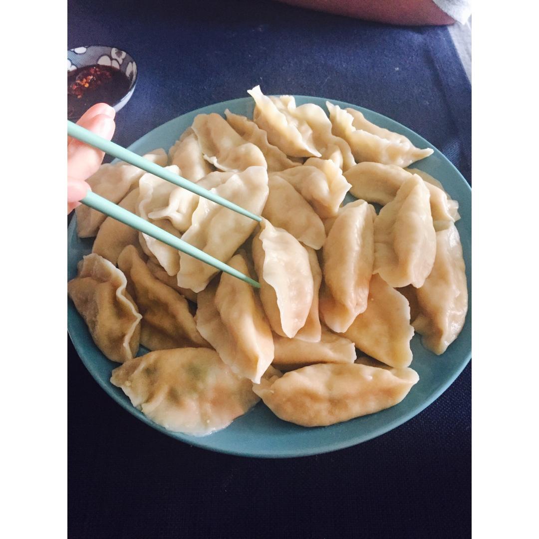 白菜虾仁鸡蛋素水饺