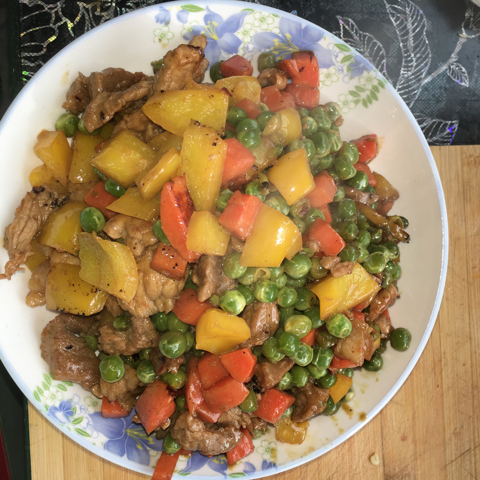 豌豆炒肉末