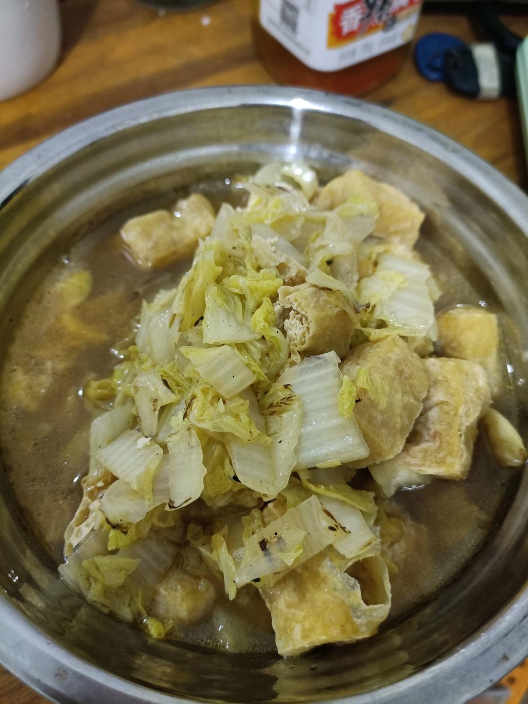 油豆腐炖白菜