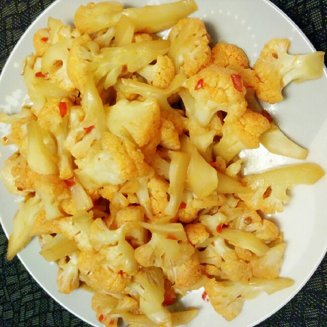 很“浪费”米饭的家常菜之一-------干锅菜花