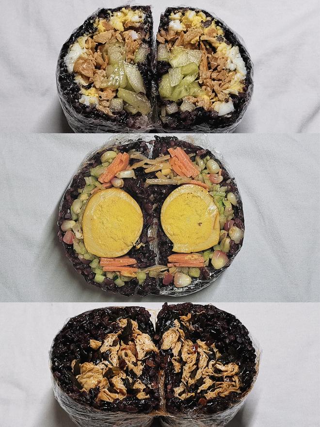 3⃣种黑米饭团的做法🔥营养健康还好吃‼️的做法
