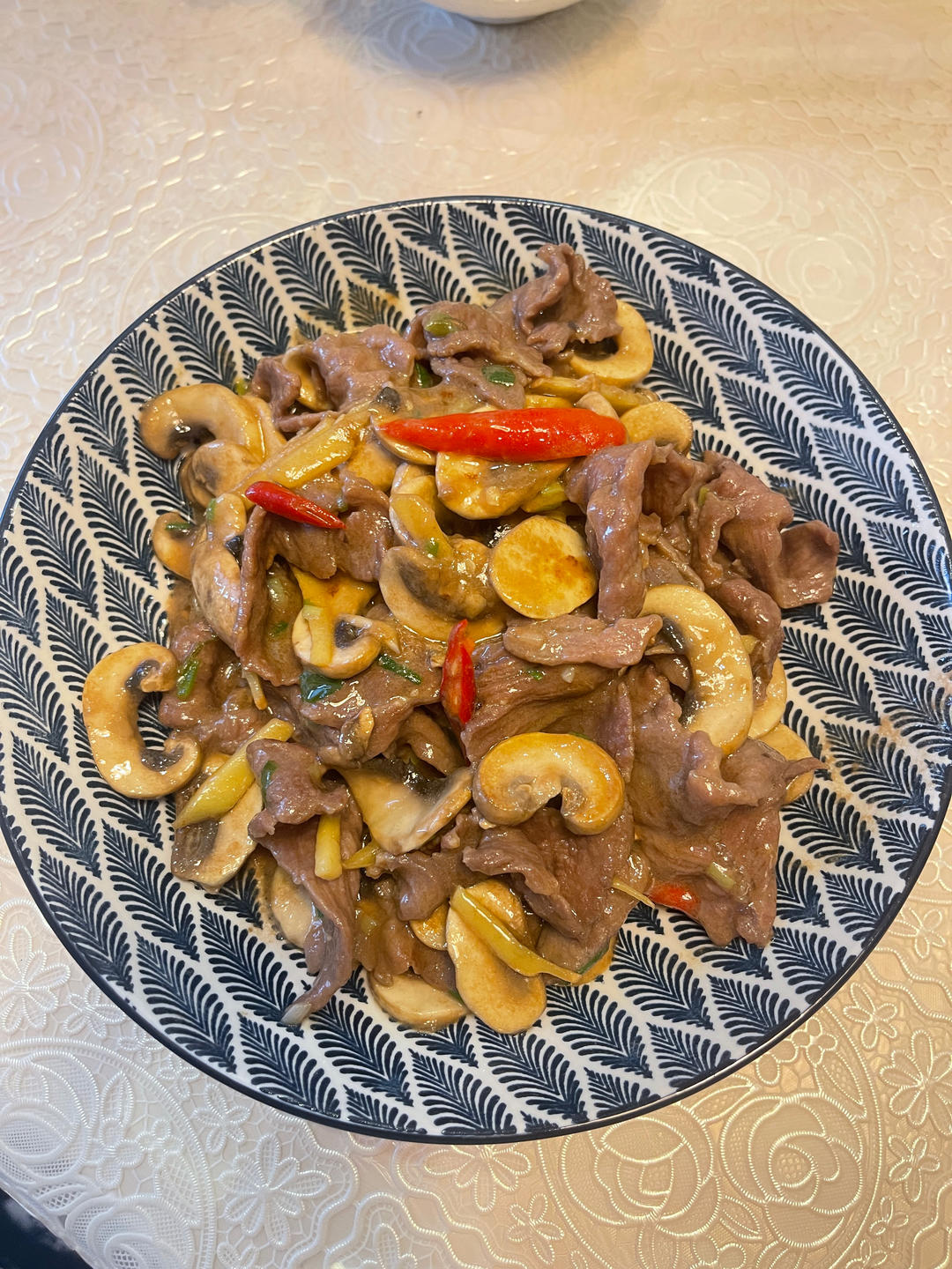 🔥口蘑炒牛肉✅低脂美味无敌嫩