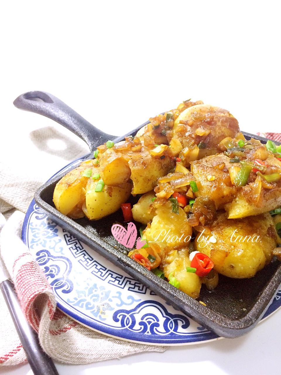 孜然香辣煎小土豆