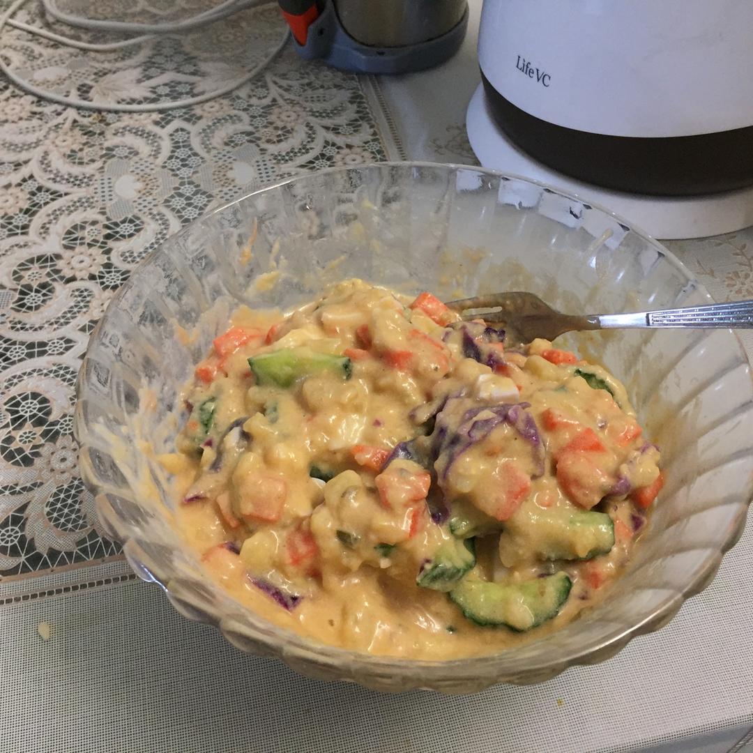 好吃到舔碗的鸡蛋土豆泥沙拉