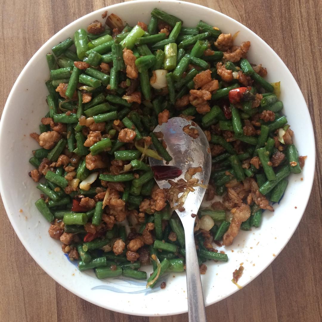 肉沫豆角下饭菜
