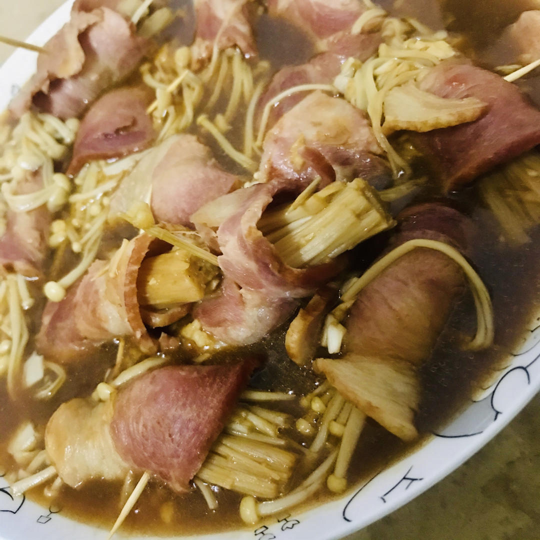 金针菇豆皮卷
