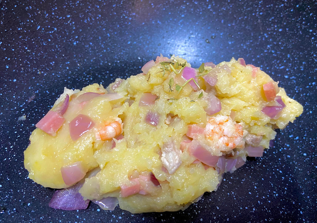 培根芝士焗土豆泥【松下微蒸烤箱DS900】