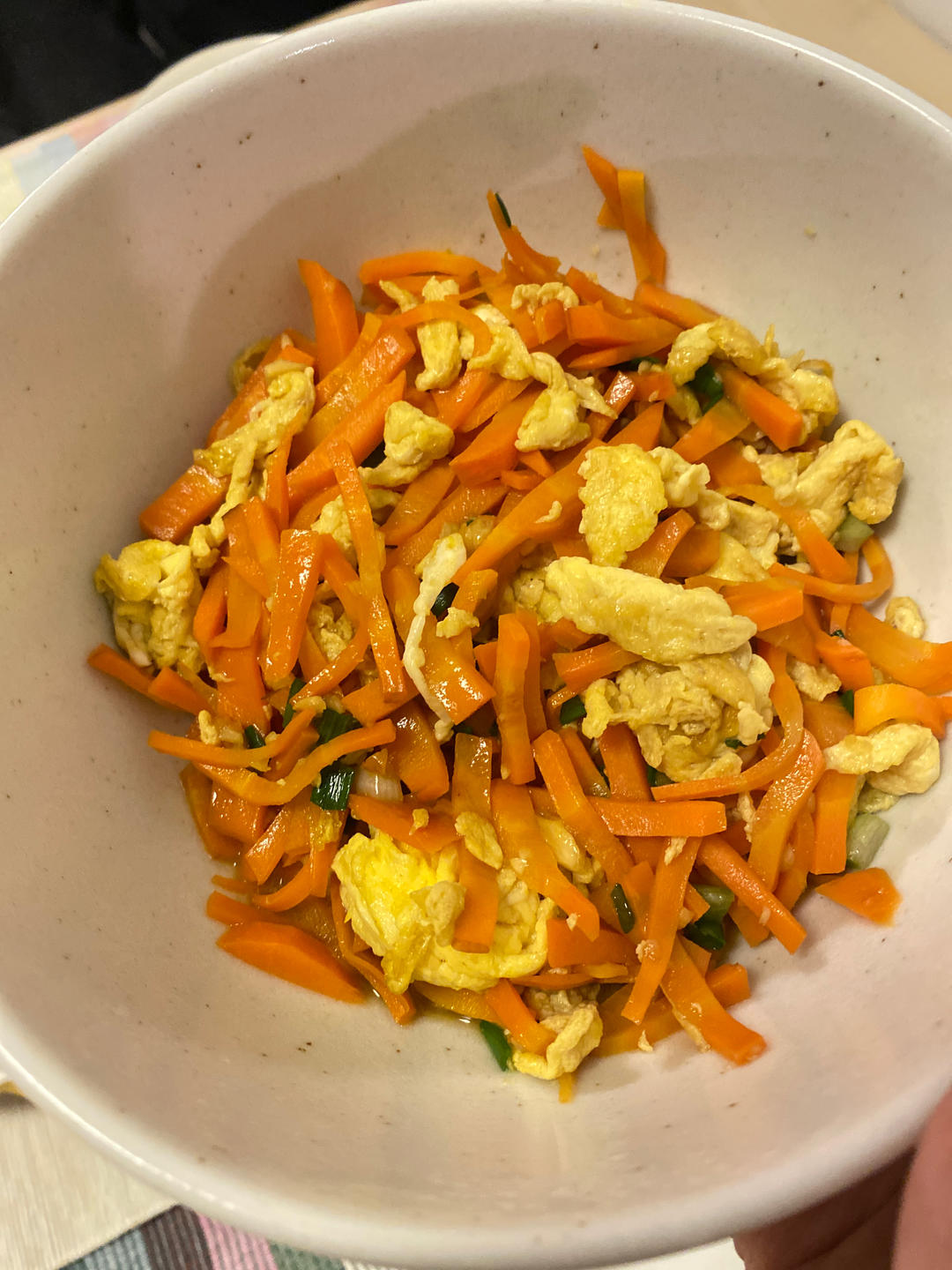 鸡蛋炒胡萝卜丝