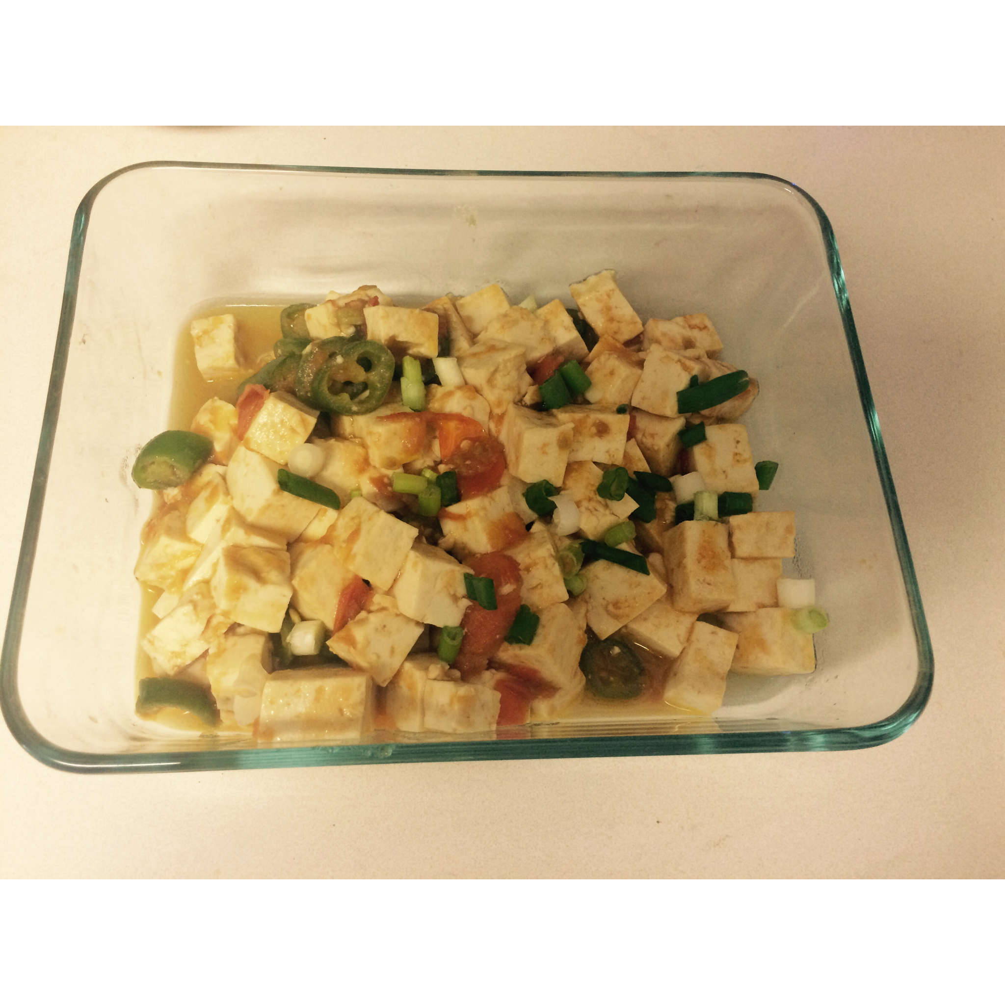 青椒西红柿dú豆腐（贵阳家常系列）